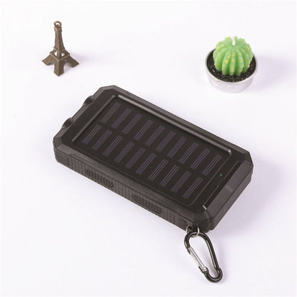 🔋 50% RABATT! ⚡ Tragbare Solar-Powerbank – Doppel-LED & Solarladung ✨
