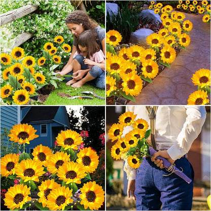 🌻SCONTO DEL 50%! ☀️ Luci solari a forma di girasole impermeabili - Petali realistici, IP65 resistenti alle intemperie e luminosità automatica 8-12 ore ☀️🌻