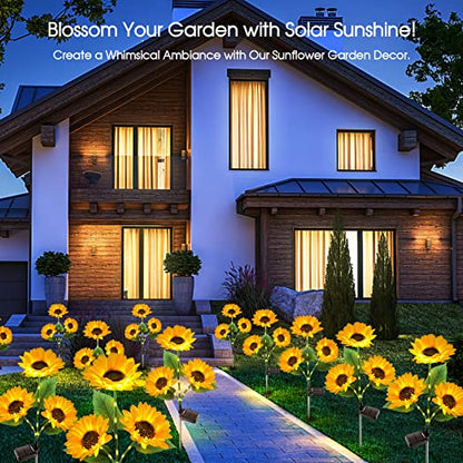 🌻SCONTO DEL 50%! ☀️ Luci solari a forma di girasole impermeabili - Petali realistici, IP65 resistenti alle intemperie e luminosità automatica 8-12 ore ☀️🌻