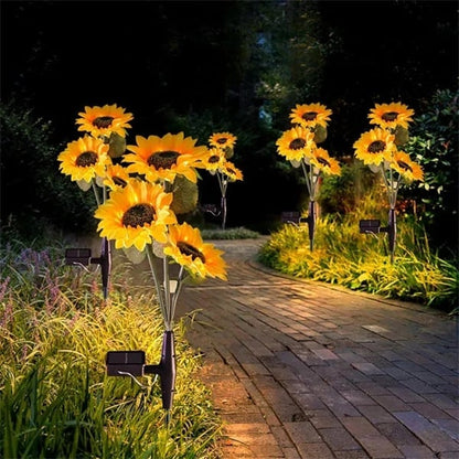 🌻SCONTO DEL 50%! ☀️ Luci solari a forma di girasole impermeabili - Petali realistici, IP65 resistenti alle intemperie e luminosità automatica 8-12 ore ☀️🌻