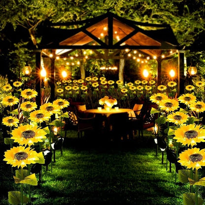 🌻SCONTO DEL 50%! ☀️ Luci solari a forma di girasole impermeabili - Petali realistici, IP65 resistenti alle intemperie e luminosità automatica 8-12 ore ☀️🌻