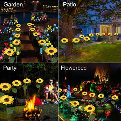 🌻SCONTO DEL 50%! ☀️ Luci solari a forma di girasole impermeabili - Petali realistici, IP65 resistenti alle intemperie e luminosità automatica 8-12 ore ☀️🌻