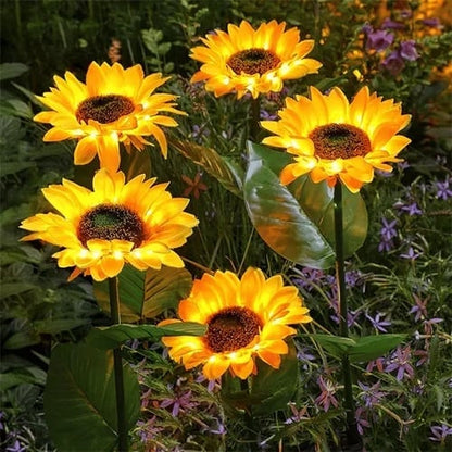 🌻SCONTO DEL 50%! ☀️ Luci solari a forma di girasole impermeabili - Petali realistici, IP65 resistenti alle intemperie e luminosità automatica 8-12 ore ☀️🌻
