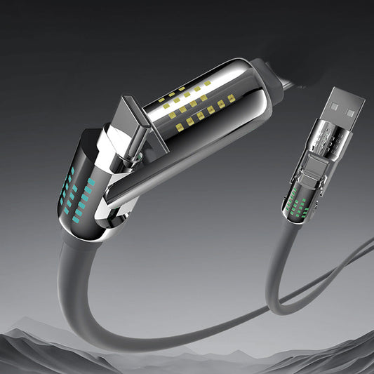 💎 50% RABATT! 💎 4-in-1-Schnellladedatenkabel mit Atemlicht – 240W, Kompatibel mit iPhone & Android, Silikon + LED-Statusanzeige ⚡🔌