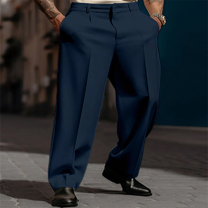 👖✨ Lässige Herrenhose mit Bundfalten und weitem Bein Perfekt für entspannte City-Styles ✓ Atmungsaktive Qualität ✓ Vielseitig kombinierbar Jetzt sichern!