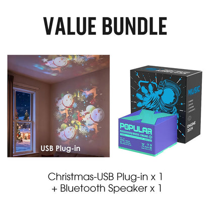 Dynamic Rotating LED Projector Light