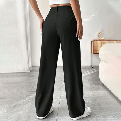 ✨ LIMITED-TIME 50% RABATT! | Damen Hose mit hoher Taille – weite Beinform, atmungsaktiver Stoff, figurschmeichelnd – ideal für Büro & Freizeit 👖✨