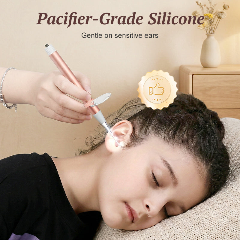 Beleuchtetes Ohrenreiniger- und Pinzetten-Set mit Lupe