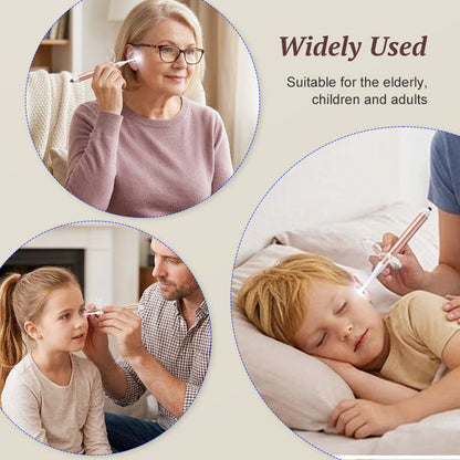 Beleuchtetes Ohrenreiniger- und Pinzetten-Set mit Lupe