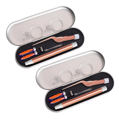 Beleuchtetes Ohrenreiniger- und Pinzetten-Set mit Lupe