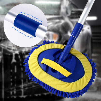 📢📢 55 % Rabatt!! 🧼 [Teleskop-Autowischmopp] – mit langem Stiel & aus Aluminium 🌟. Waschen Sie das Autodach im Stehen – kein Bücken mehr! 🚗✨