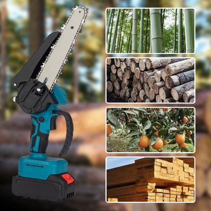 🌲 LIMITIERTES ANGEBOT 50% RABATT! ✨ 6-Zoll-Akku-Minikettensäge – Leistungsstark, Leicht, Mit 2 Akkus ⚡