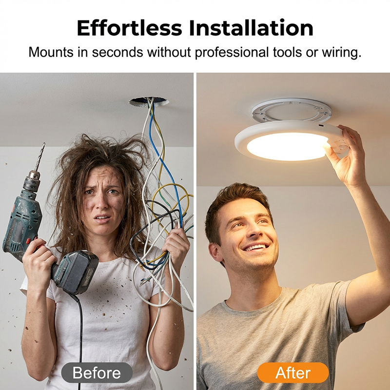 💡 LIMITIERTES ANGEBOT 50% RABATT! 🔋 Wiederaufladbare LED-Deckenleuchte mit Bewegungssensor & Fernbedienung – USB-Aufladbar, Farbwechsel, Einfache Montage ✨