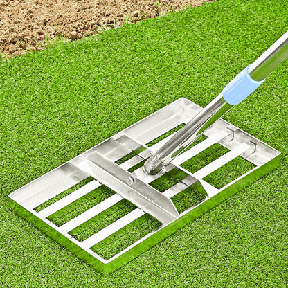 💎50% Rabatt⛳🌱 Edelstahl Rasenplanierer & Garten-Rechen – Präziser Nivellierer für Golf, Rasen & Sandflächen