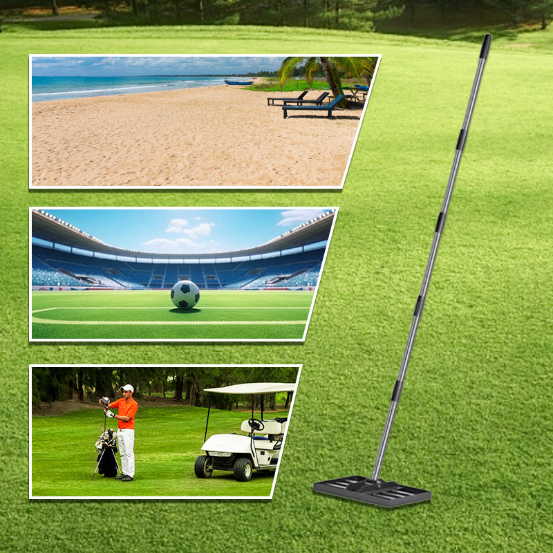 💎50% Rabatt⛳🌱 Edelstahl Rasenplanierer & Garten-Rechen – Präziser Nivellierer für Golf, Rasen & Sandflächen