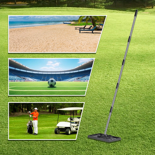 💎50% Rabatt⛳🌱 Edelstahl Rasenplanierer & Garten-Rechen – Präziser Nivellierer für Golf, Rasen & Sandflächen