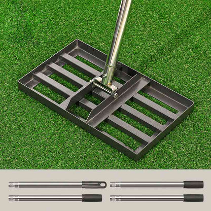 💎50% Rabatt⛳🌱 Edelstahl Rasenplanierer & Garten-Rechen – Präziser Nivellierer für Golf, Rasen & Sandflächen