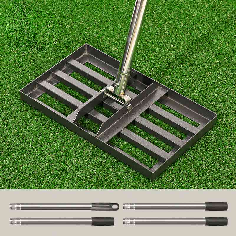 💎50% Rabatt⛳🌱 Edelstahl Rasenplanierer & Garten-Rechen – Präziser Nivellierer für Golf, Rasen & Sandflächen