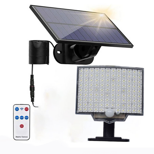 💐 50% RABATT! 🔦 Solar Bewegungsmelder Außenleuchte – 106 LEDs, automatische Nachtaktivierung & wasserdicht – Sicher & hell für Hof & Garten 🌙