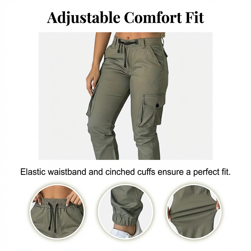 Cargo-Jogginghose mit mehreren Taschen für Damen