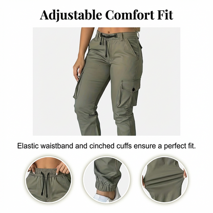 Cargo-Jogginghose mit mehreren Taschen für Damen