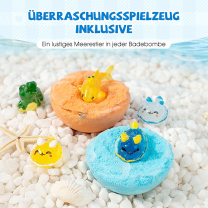 💎 -50% AUF DAS BADEBOMBEN-SET MIT ÜBERRASCHUNG! 💎 12 Meerestier-Spielzeuge, Sanfte Pflege & Duftspaß für Kinder 🛁