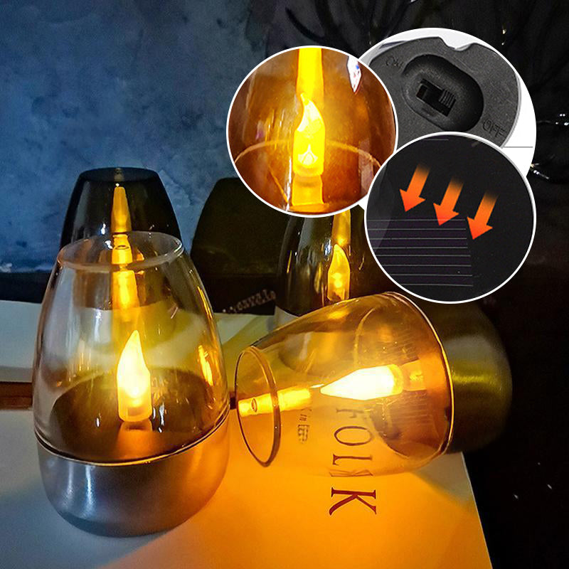 🔥Bis zu 50 % Rabatt🕯️🌞 Solar-Kerzenlicht für draußen – Wetterfest, stimmungsvolles Garten- & Terrassenlicht