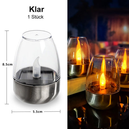 🔥Bis zu 50 % Rabatt🕯️🌞 Solar-Kerzenlicht für draußen – Wetterfest, stimmungsvolles Garten- & Terrassenlicht