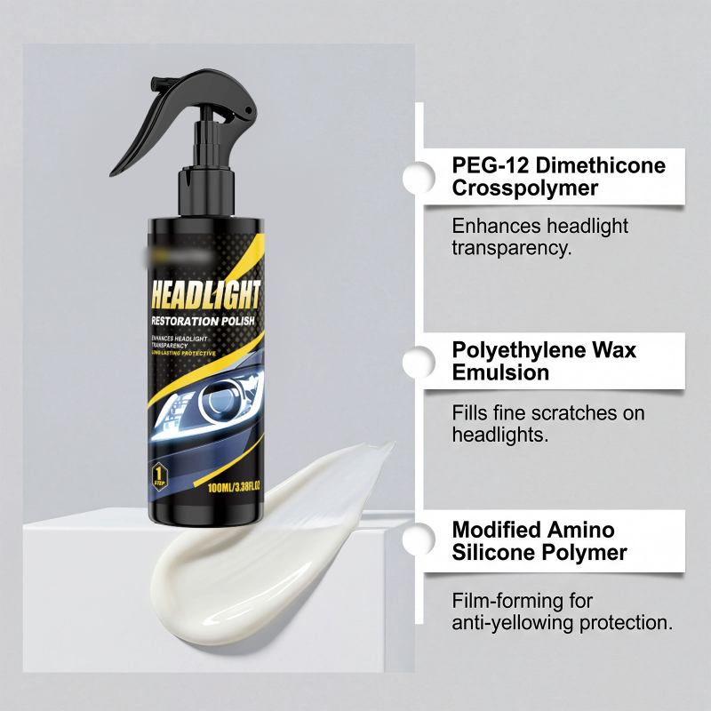 🚗💡Premium Scheinwerfer Reparatur Set – Politur & Versiegelung in 1 Set für langanhaltende Klarheit 👉✨