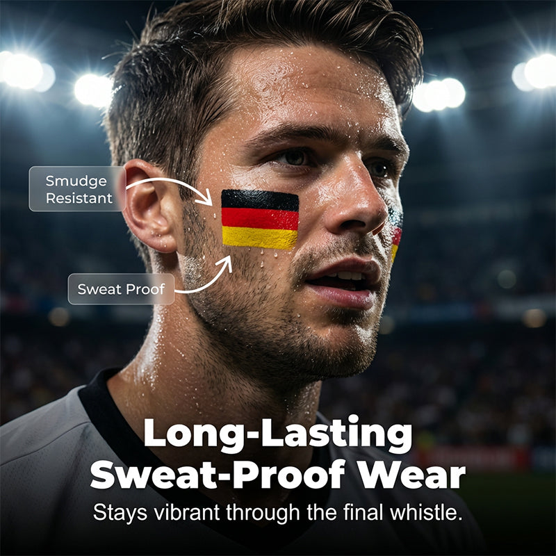 🔥1 kaufen 1 gratis🔥Gesichtsmalstift mit Nationalflagge für Sportfans🏆🏆