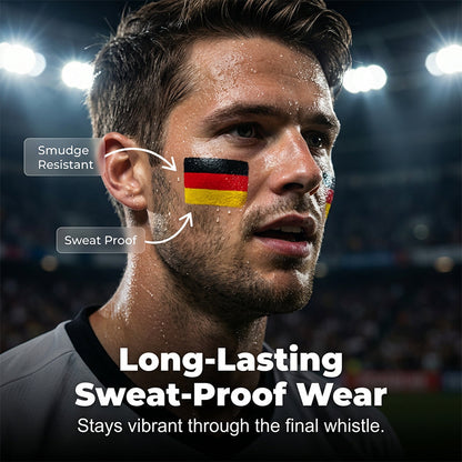 🔥1 kaufen 1 gratis🔥Gesichtsmalstift mit Nationalflagge für Sportfans🏆🏆