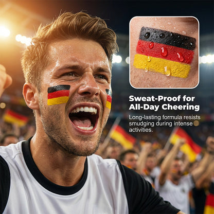 🔥1 kaufen 1 gratis🔥Gesichtsmalstift mit Nationalflagge für Sportfans🏆🏆