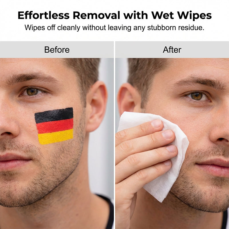 🔥1 kaufen 1 gratis🔥Gesichtsmalstift mit Nationalflagge für Sportfans🏆🏆