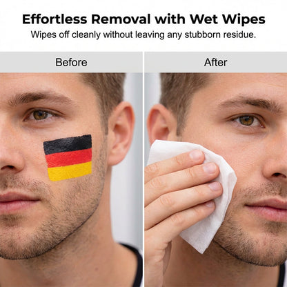 🔥1 kaufen 1 gratis🔥Gesichtsmalstift mit Nationalflagge für Sportfans🏆🏆