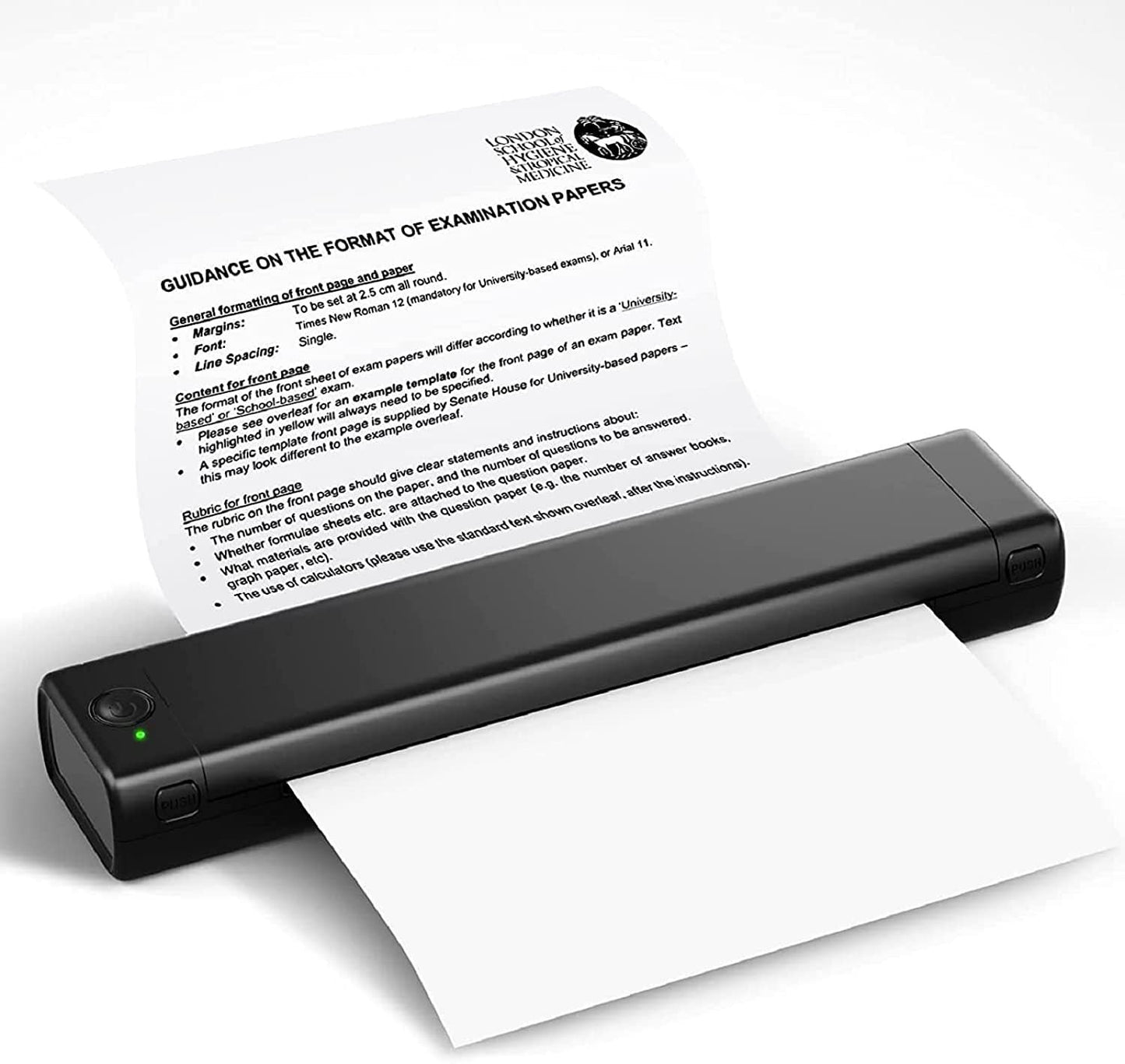 Tragbarer kabelloser Drucker, ideal für unterwegs, D810 Bluetooth-Thermodrucker, unterstützt das US-Letter-Papierformat 8,5 x 11 Zoll, einschließlich Druckern für Tattoo-Studios und Büros.