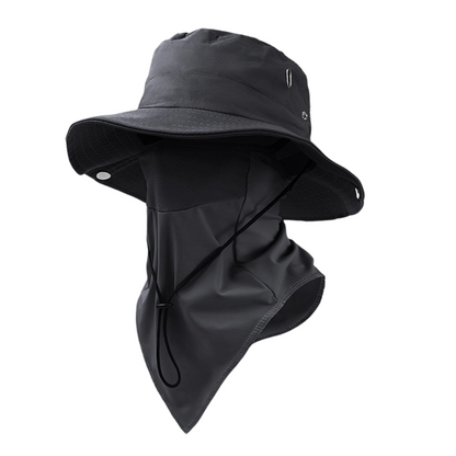 🥳2026 HEISSER VERKAUF🥳🌬️ 50 % RABATT! Atmungsaktive Fischerhut mit abnehmbarer Maske – 2-in-1-Design, Ice-Silk-Material sorgt für angenehme Kühle. Breite Krempe und Nackenschutz für 360°-Sonnenschutz. Verstellbarer Kinnriemen, windabweisend