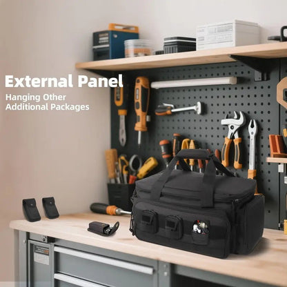 🔥50 % Rabatt💎Robuste 14-Zoll-Werkzeugtasche aus Canvas | Extra großes Fassungsvermögen ⚙Hergestellt aus hochdichtem Canvas, extrem abrieb- und reißfest ✨