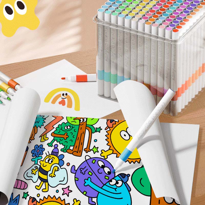 Schnelltrocknendes, wasserfestes Acrylstifte-Set für Kinder