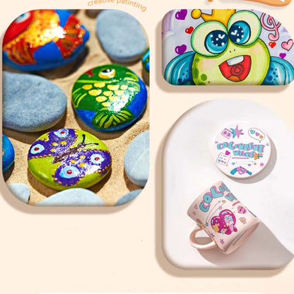 Schnelltrocknendes, wasserfestes Acrylstifte-Set für Kinder