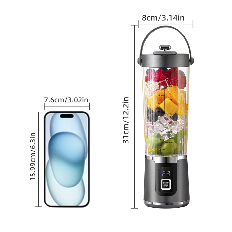 Kabelloser tragbarer Smoothie-Maker mit 10 Klingen