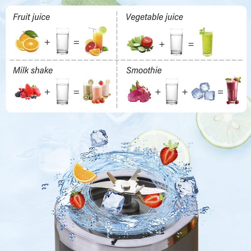 Kabelloser tragbarer Smoothie-Maker mit 10 Klingen