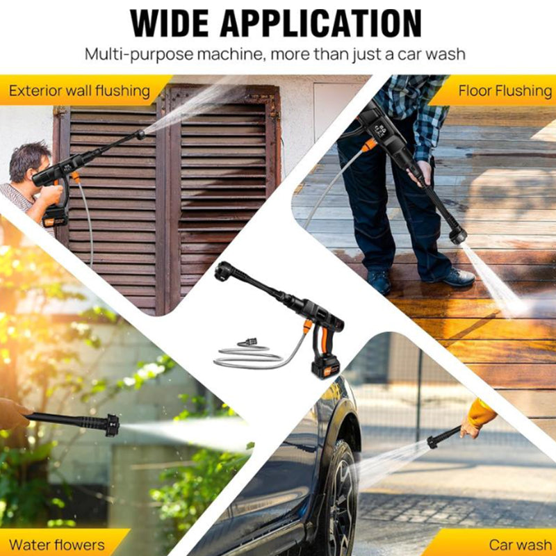 🔫 Kabelloser Hochdruckreiniger 🚗– Akkubetrieben & kompakt – Ideal für Auto, Fahrrad oder Terrasse – mobil, leistungsstark & einfach zu bedienen 💦✨🌿