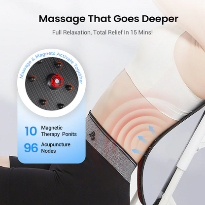 💐 SONDERANGEBOT – 50 % Rabatt! Hochwertiger magnetischer Lendenwirbelstrecker – sanfte Akupunkturmassage, atmungsaktiver Stoff