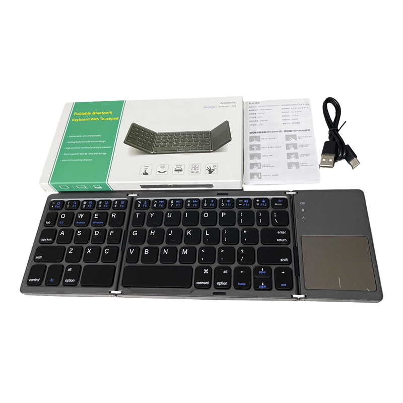 🔥Begrenzte Zeit 50% Rabatt💥Faltbare Bluetooth-Tastatur mit Touchpad--⌨️Effizientere Büroeingabe✨