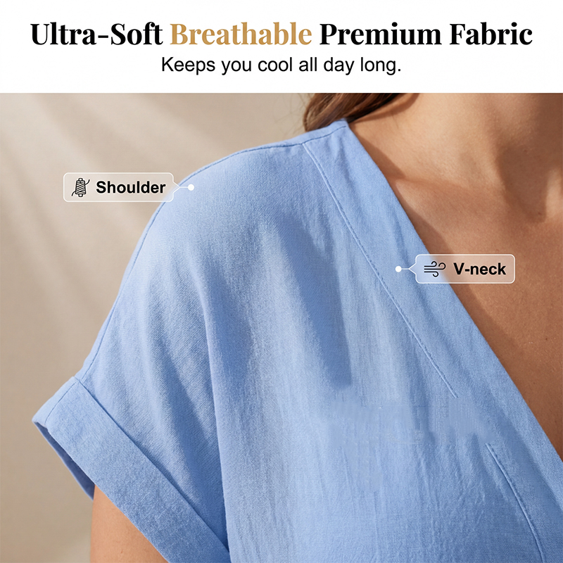 Lässiger Sommer-Jumpsuit mit Knopfleiste für Damen