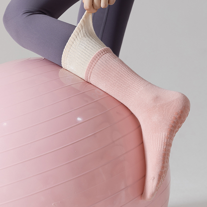 🧦 Wolkenweiche Pilates-Crew-Grip-Socken