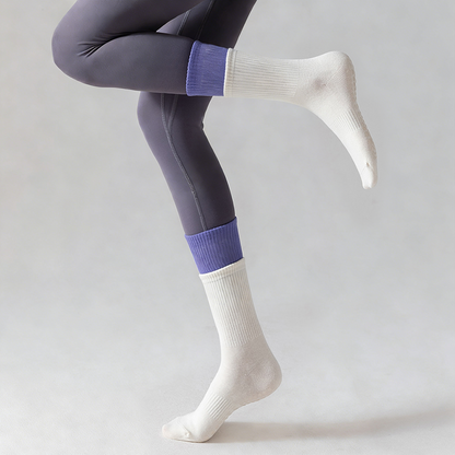 🧦 Wolkenweiche Pilates-Crew-Grip-Socken