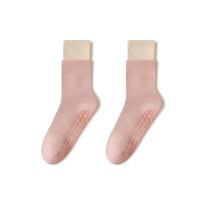 🧦 Wolkenweiche Pilates-Crew-Grip-Socken