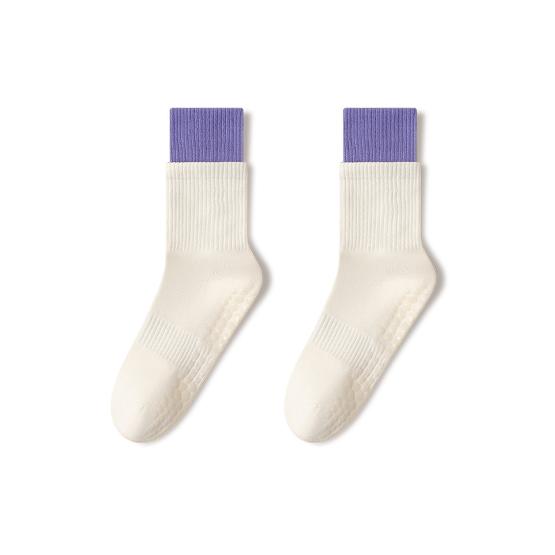 🧦 Wolkenweiche Pilates-Crew-Grip-Socken