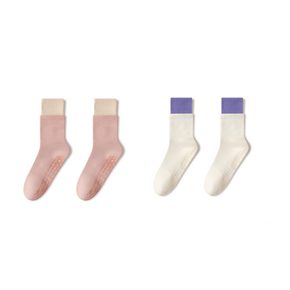 🧦 Wolkenweiche Pilates-Crew-Grip-Socken